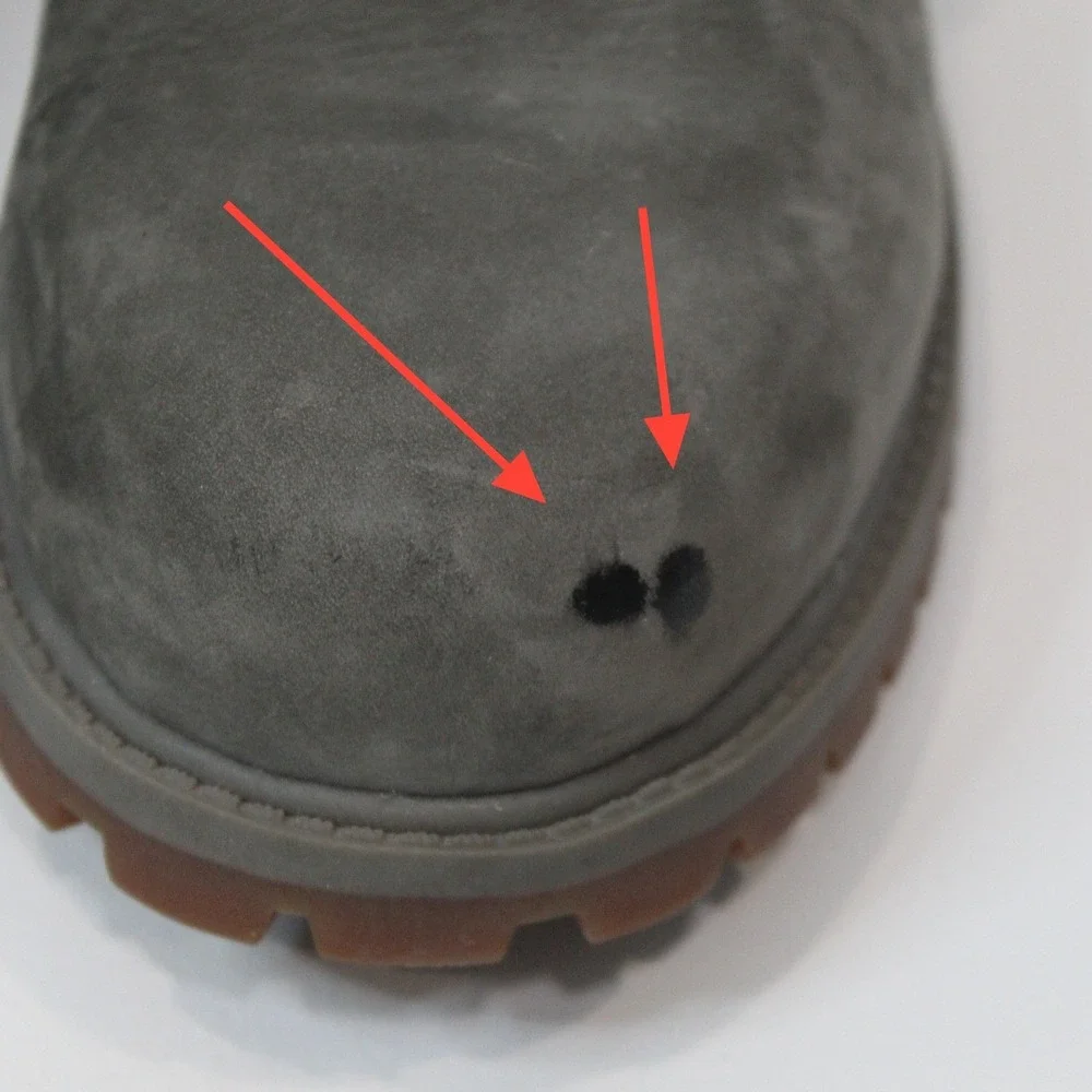 Timberland Grey Suede Lace Up Boots Boys Size 6 Youth‎ Kids Waterproof